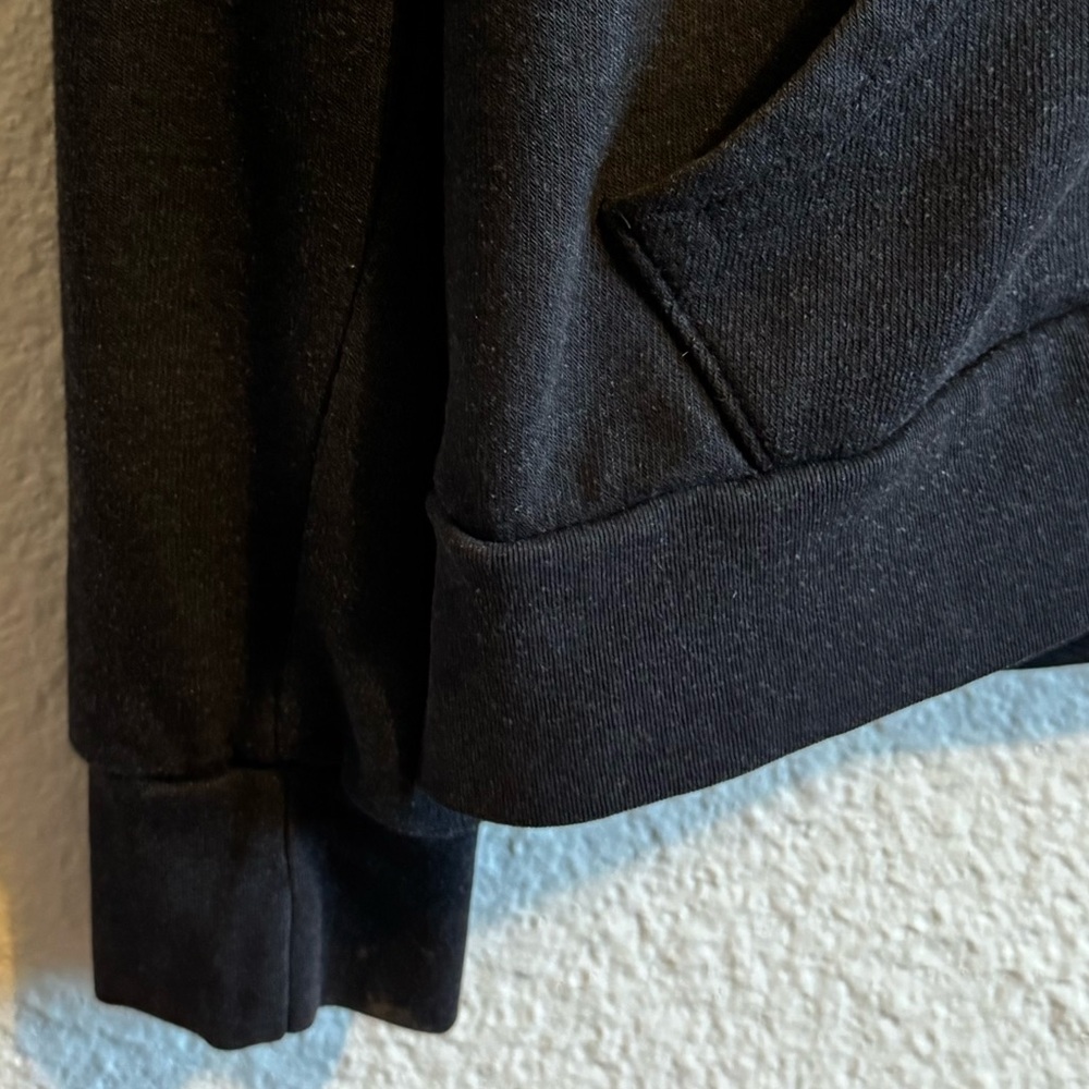 Aviator Nation Rainbow 5 Stripe Full Zip Drawstring Hoodie Black Unisex Size L - Picture 3 of 6